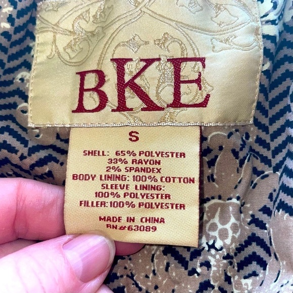 BKE Military-Style Bomber Jacket – Gray & Yellow  Size: Small - Picture 9 of 14